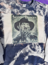 Load image into Gallery viewer, &quot;Freddie, Sweet Dreams&quot; Halloween Bleached Line Sweatshirt
