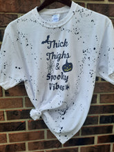Load image into Gallery viewer, &quot;Thick Thighs &amp; Spooky Vibes&quot; Black Splatter
