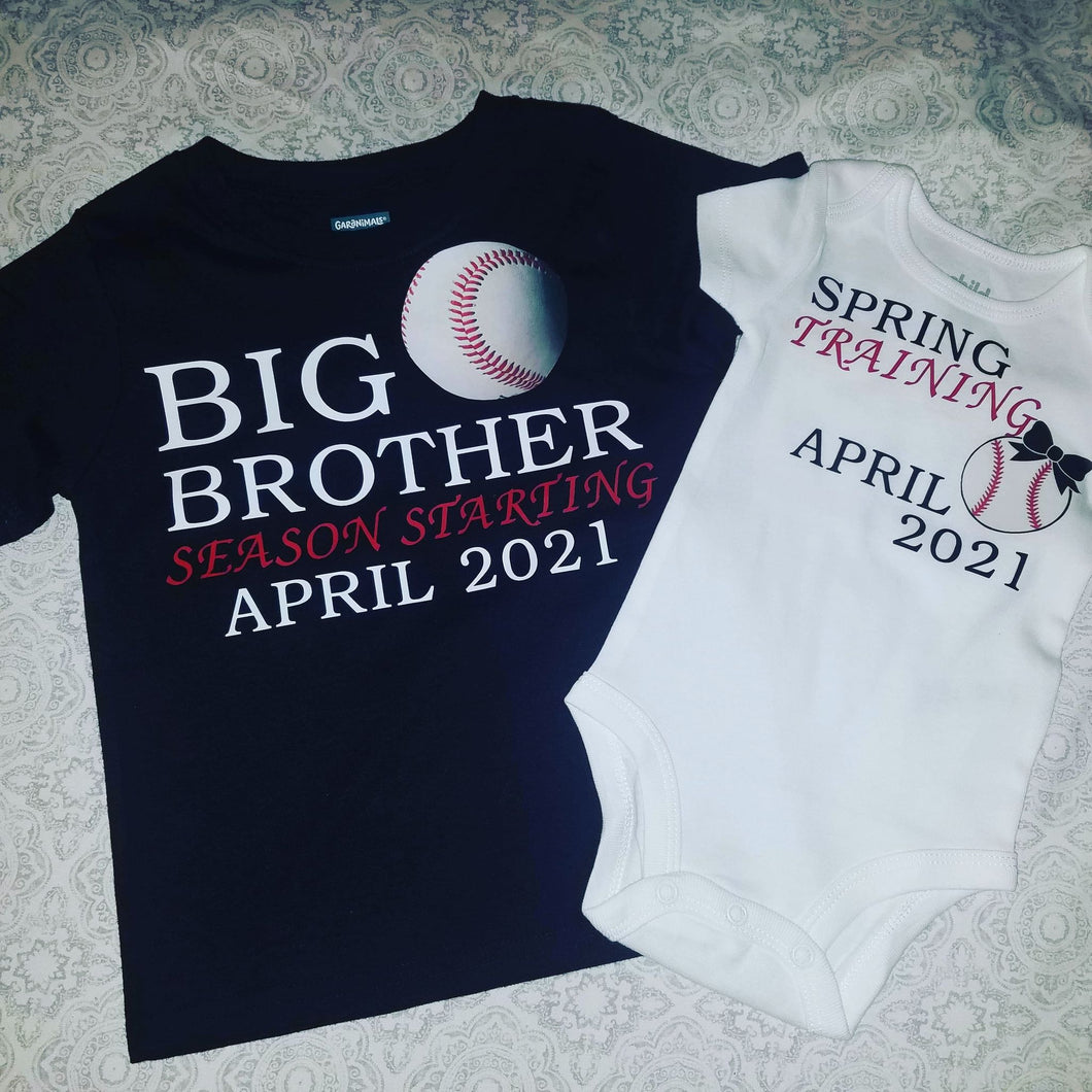 Sister Announcement With Big Bro Tee