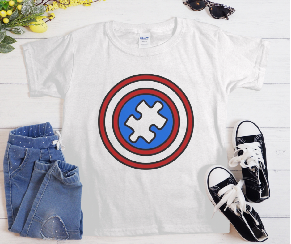 Captain America Kids Autism Tee